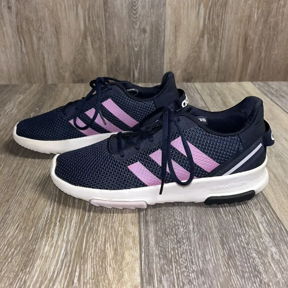 Adidas Racer Tr 2.0 Youth US Size 5.5 Blue Purple Sneaker Shoes FX7273